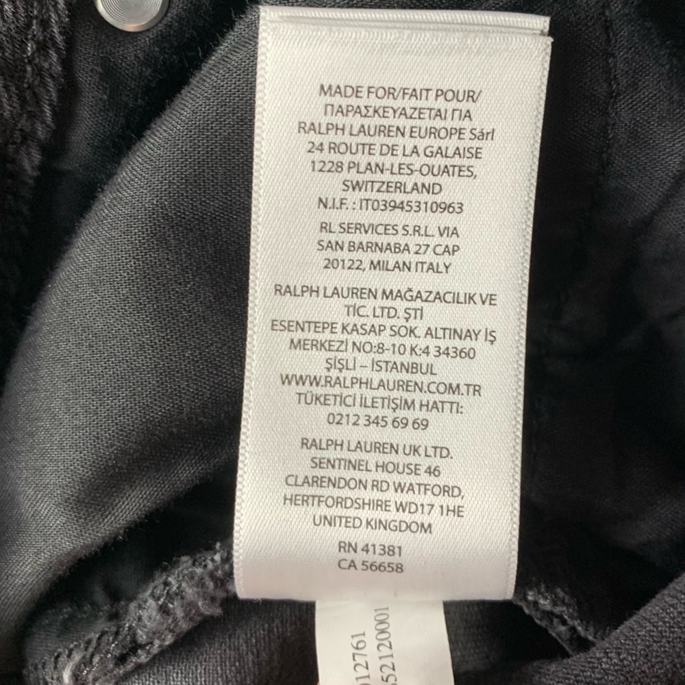 LAUREN JEANS‎ CO Womens Ralph Lauren Classic Straight Leg Black Size 16 - Picture 10 of 12